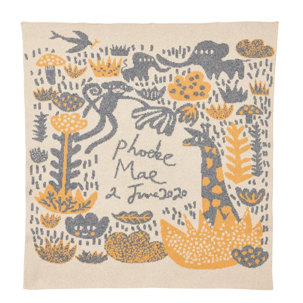 Bespoke Menagerie Baby Blanket