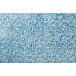 Blue Line Rug - 400 x 300 cm