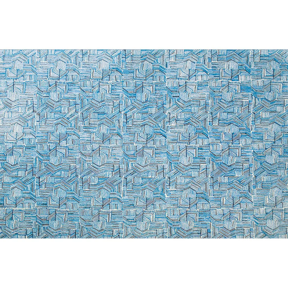 Blue Line Rug - 400 x 300 cm