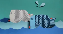 Finn Hot Water Bottle - Blue