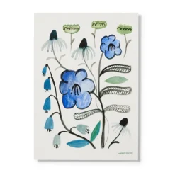 Floral Print - Blue