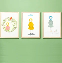 Girl in the Woods Print