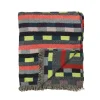 Glitch Woven Throw - Denim Blue