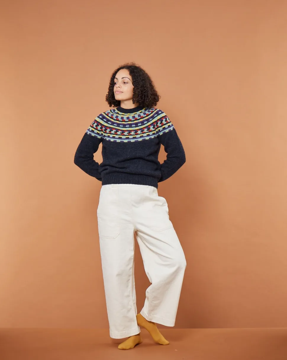 Glitch Yoke Jumper - Charcoal