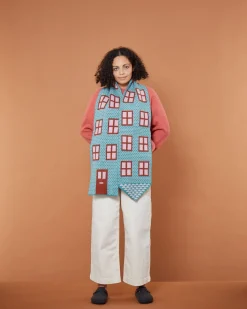House Shaped Scarf - Shamrock