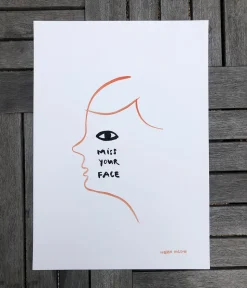 I Miss Your Face Print