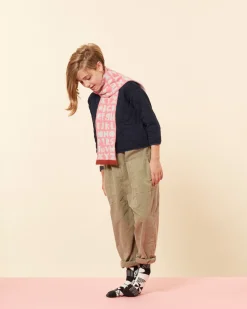 Kids Alphabet Scarf - Pink