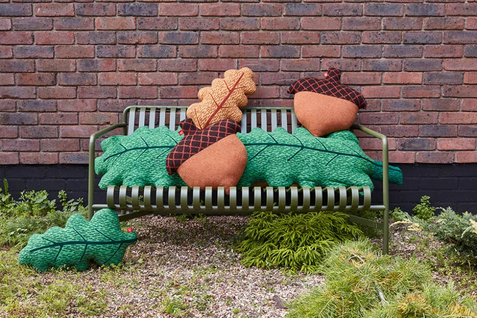 Leaf Shaped Cushion - Brown