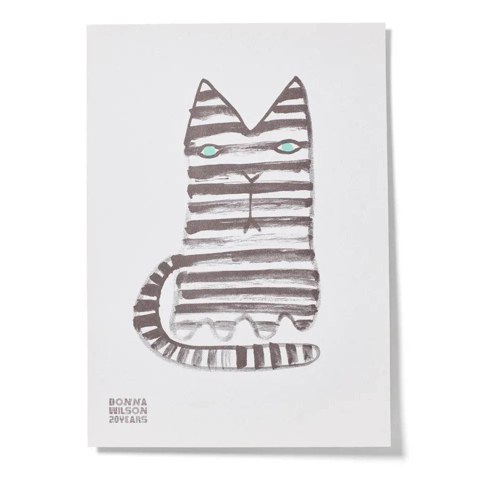 Mono Cat 20 Years Riso Print - Limited Edition