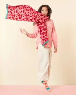 Monoglyph Blanket Scarf - Lipstick