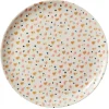 Set of 4 Bamboo Spot Pattern Dinner Plate