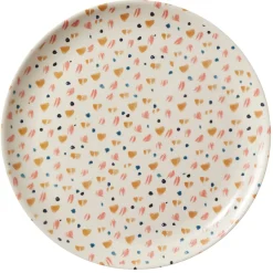 Set of 4 Bamboo Spot Pattern Dinner Plate