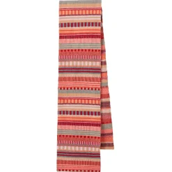 Static Stripe Scarf - Dubonnet